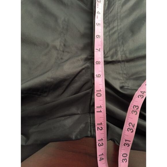 Athleta Radiant Jogger Pants Women's Sz 4 Black Satin Tapered Zip Leg Athleisure - Picture 8 of 16